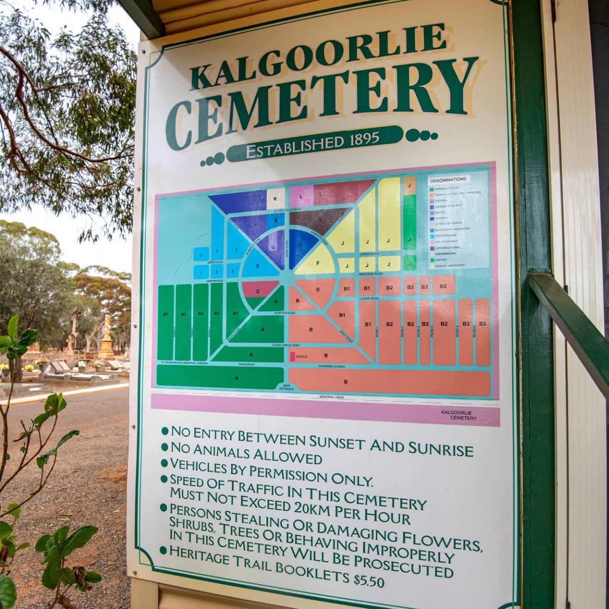 Kalgoorlie Cemetery Map